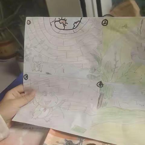濮阳县第四实小学二年级14班张浩睿《坐井观天》