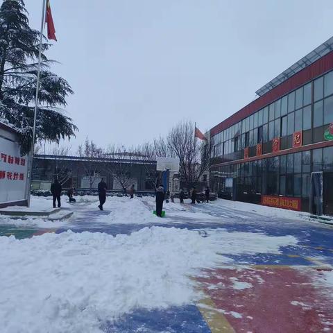 团结一心清积雪，凝心聚力护校园——齐村小学冬日扫雪劳动教育