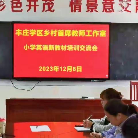 “学习新教材，践行新课标”—丰庄学区首席教师工作室小学英语团队培训交流会圆满完成