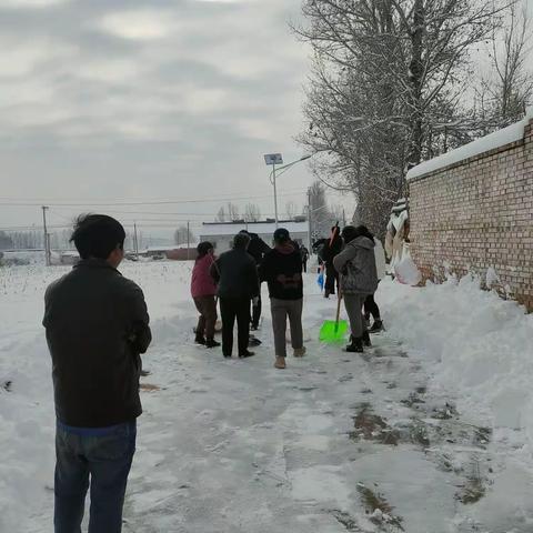 天寒人暖  东仁村干群义务除雪保畅通