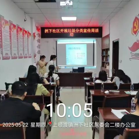 垃圾分类新时尚，绿色生活共创建 ——洲下社区开展垃圾分类宣传周活动