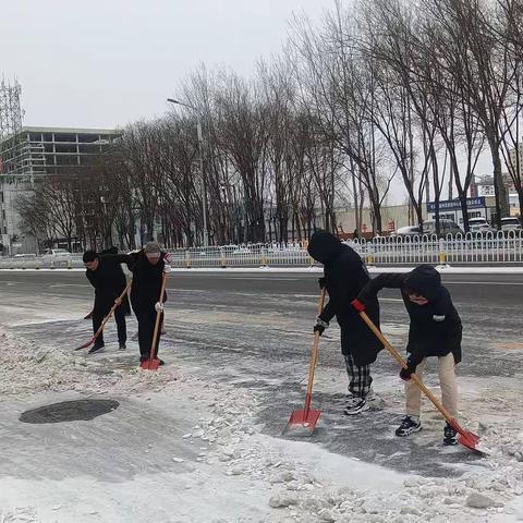 潞州区供销合作社联合社 清雪除冰保安全 畅通市民出行路