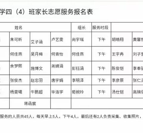 水桥小学四年级（4）班志愿者护学