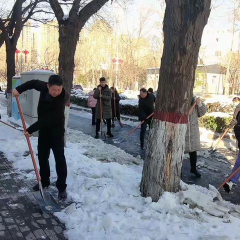 东风乡组织集中清雪大行动