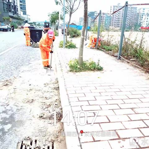 众兴花园路段:清理垃圾、淤泥及冲洗（副本）