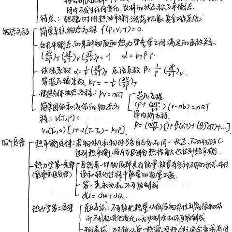 热统全书知识点总结第一版