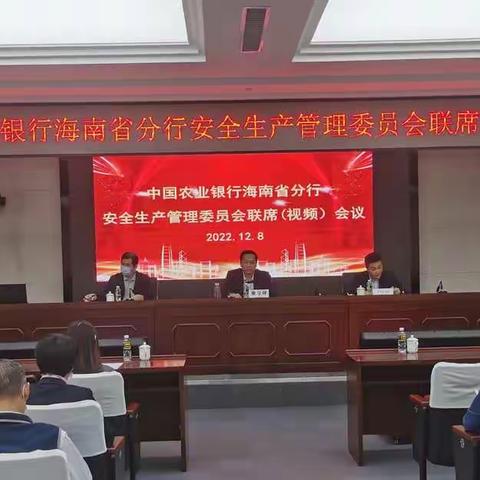 海南分行召开安全生产管理委员会联席（视频）会议