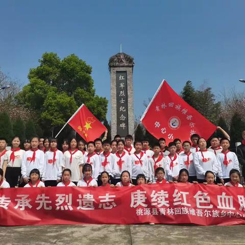 铭记先烈遗志，赓续红色血脉—青林回族维吾尔族乡中心小学清明爱国主义教育活动