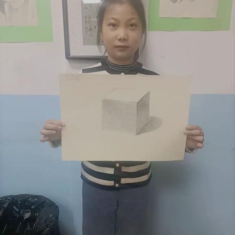 步行街素描初级班作品