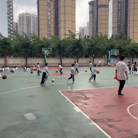 滨海第九小学趣味篮球7班