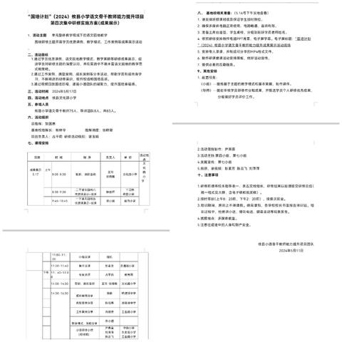 集中研修促成长 成果展示助前行——记“国培计划”（2024）攸县小学语文骨干教师能力提升成果展示活动