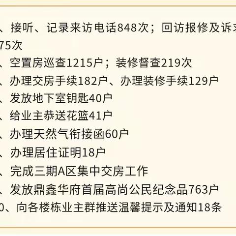 【工作动态】鼎鑫华府绿源物管6月份工作简报！