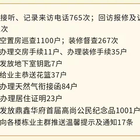 【工作动态】鼎鑫华府绿源物管9月份工作简报！