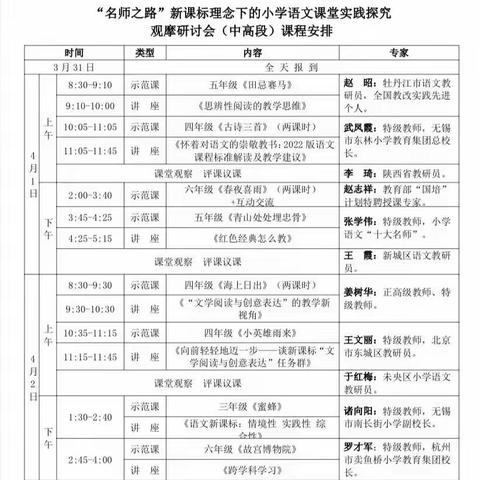 【杨小·教研动态】名师领航 众行致远——杨家岭福州希望小学（杨家岭红军小学）参加“名师之路”培训侧记