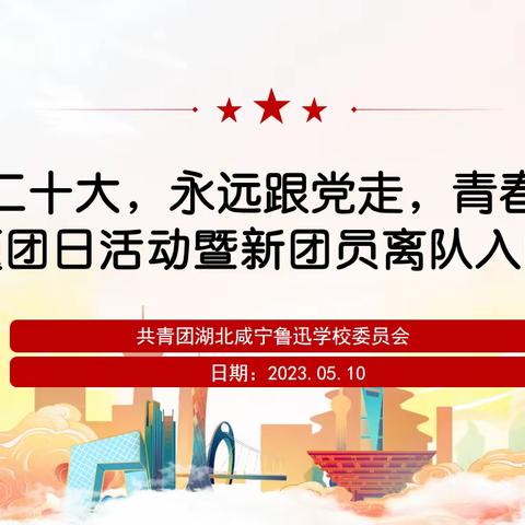 “学习二十大，永远跟党走，青春强信念”主题团日活动暨新团员离队入团仪式