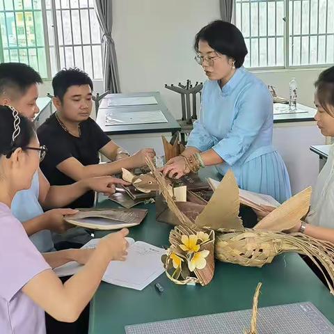 开发课程，我们一直在路上———记槟榔鞘皮艺术课题组第九次教研活动