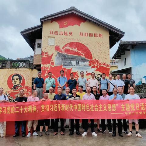 学思践悟二十大，踔厉奋发新征程——平和三中党支部主题党日活动