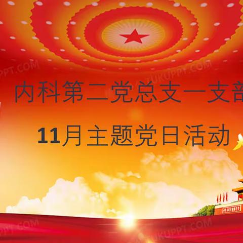 内科第二党总支一支部11月份主题党日活动