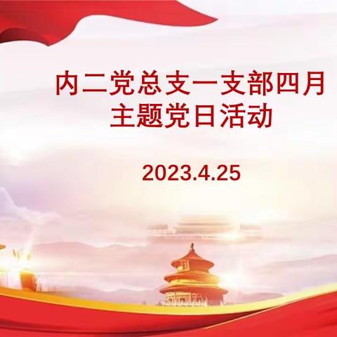 内科二党总支一支部4月份主题党日活动