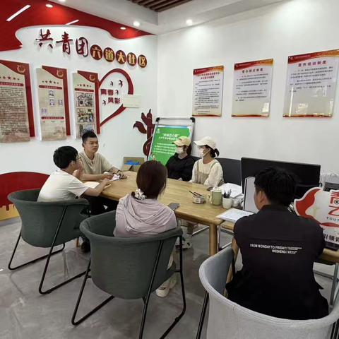 【吉阳区六道大社区团委】六道大社区团委召开3月份基层例会