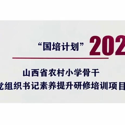 相约国培，筑梦前行-农村小学骨干党组织书记素养提升研修培训﻿  第一组