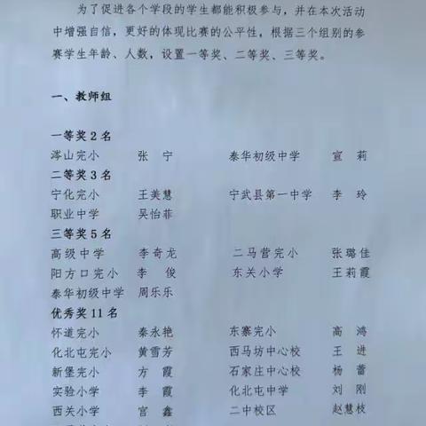 宁化完小参加校园文化艺术节喜报