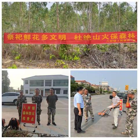 八所镇全力筑牢清明期间森林防火“安全墙”