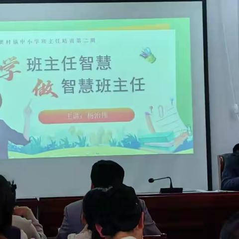 学班主任智慧 做智慧班主任——樊村镇第一期班主任经验交流会