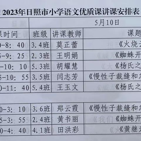 巧借源头添活水——日照市小学语文优质课评选活动