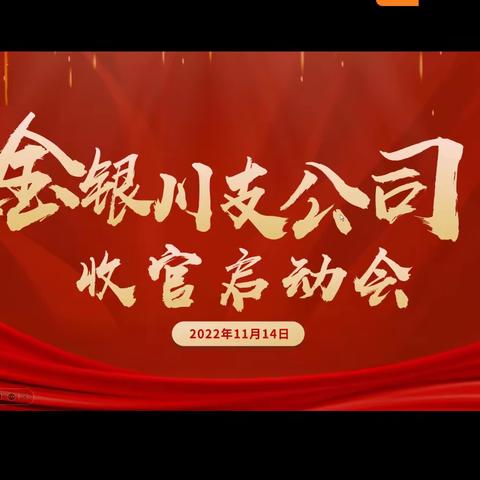 【聚力前行、再攀高峰】金银川支公司收官启动会
