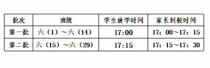 关于星期五放学的通知