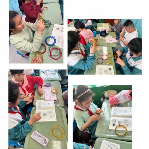 拼拼接接制作手机支架———潘南小学五年级综合实践活动“金属丝制作工艺”课堂