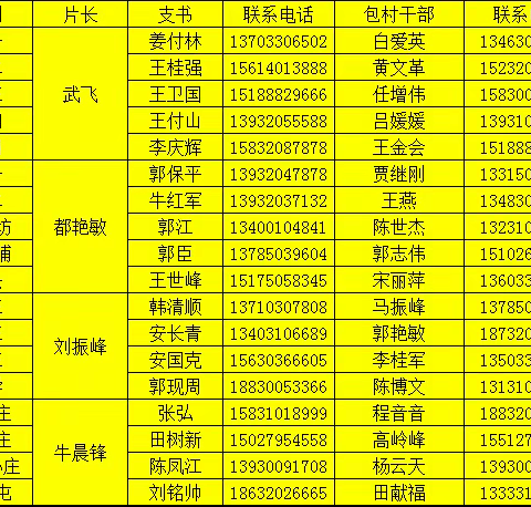 讲武镇及各村烟花爆竹临时存放点公示及联系方式