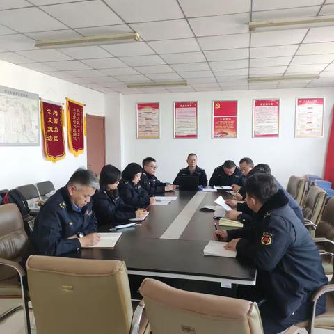 ［智远街道］城管科联合执法中队召开垃圾分类专题工作会议