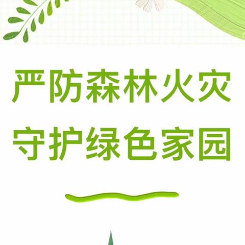 护林防火，有你有我——雅天幼儿园森林防火安全知识宣传