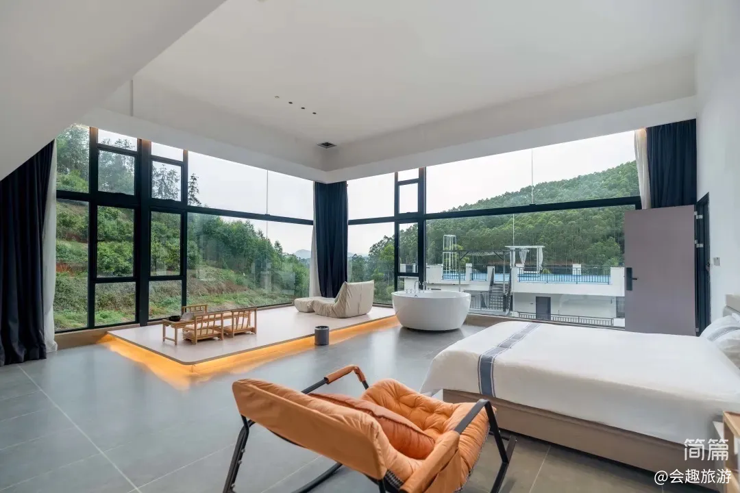 【沃然山居民宿】A栋14房35床|山涧民宿·山泉水滑梯泳池·独立泡池·独立KTV·户外草坪团建场地·会议室