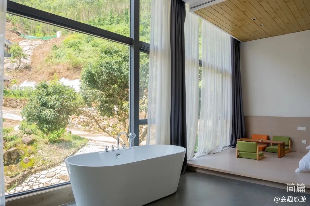 【沃然山居民宿】A栋14房35床|山涧民宿·山泉水滑梯泳池·独立泡池·独立KTV·户外草坪团建场地·会议室