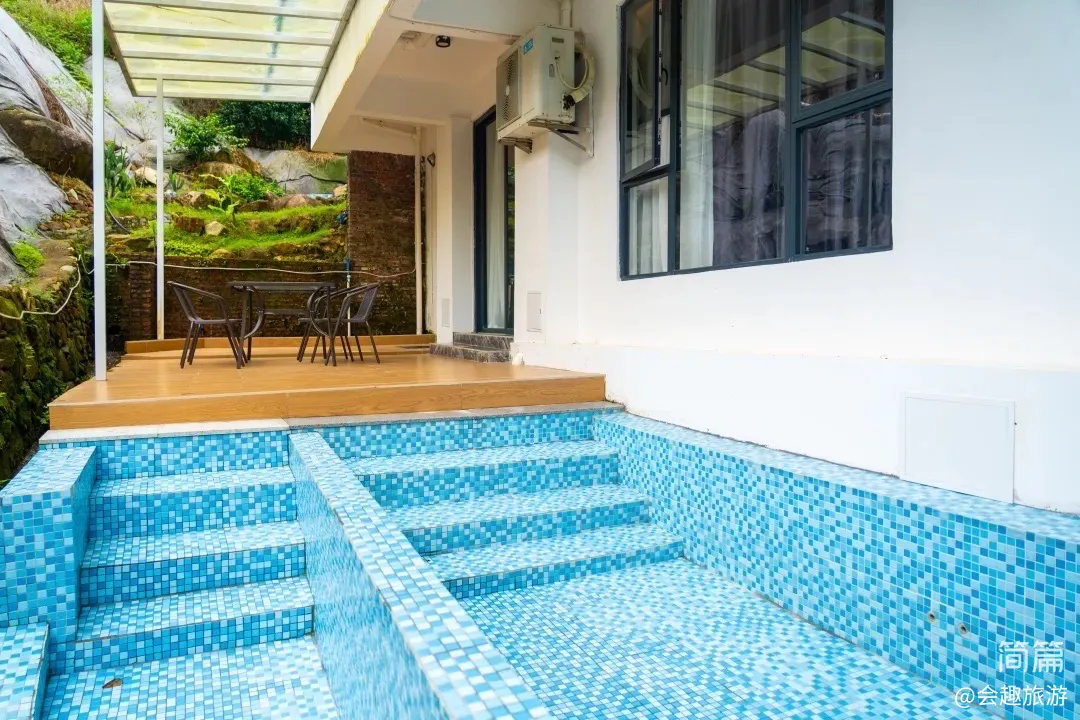 【沃然山居民宿】A栋14房35床|山涧民宿·山泉水滑梯泳池·独立泡池·独立KTV·户外草坪团建场地·会议室