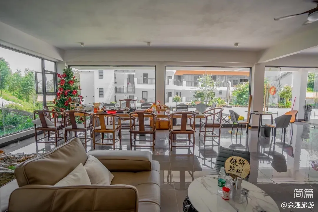 【沃然山居民宿】A栋14房35床|山涧民宿·山泉水滑梯泳池·独立泡池·独立KTV·户外草坪团建场地·会议室