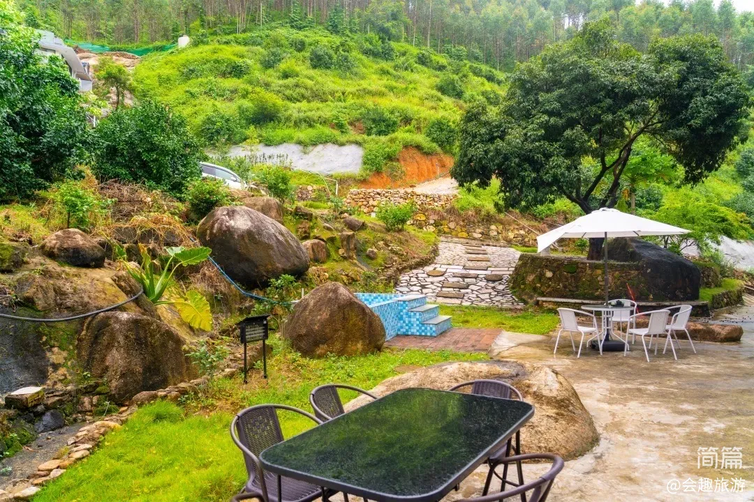 【沃然山居民宿】A栋14房35床|山涧民宿·山泉水滑梯泳池·独立泡池·独立KTV·户外草坪团建场地·会议室