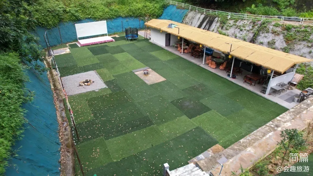 【沃然山居民宿】B栋11房22床|山涧民宿·山泉水滑梯泳池·独立KTV·户外草坪团建场地·会议室