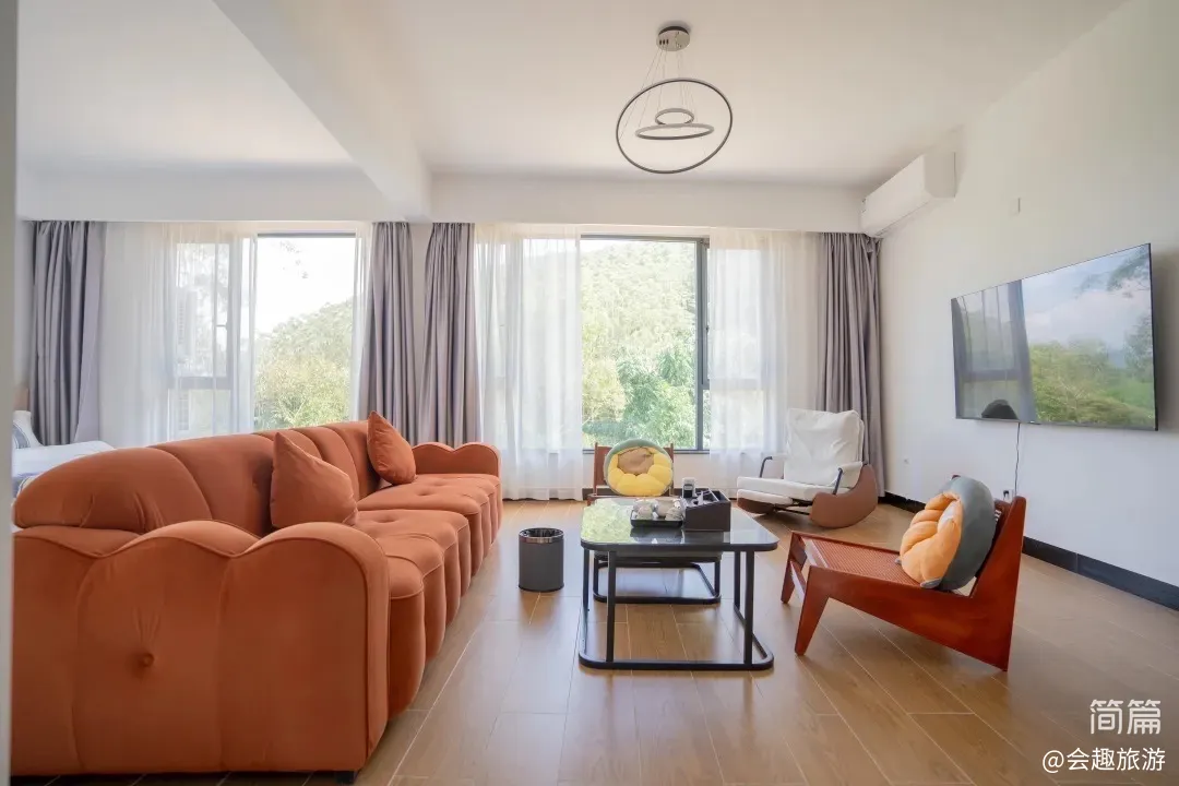 【沃然山居民宿】B栋11房22床|山涧民宿·山泉水滑梯泳池·独立KTV·户外草坪团建场地·会议室