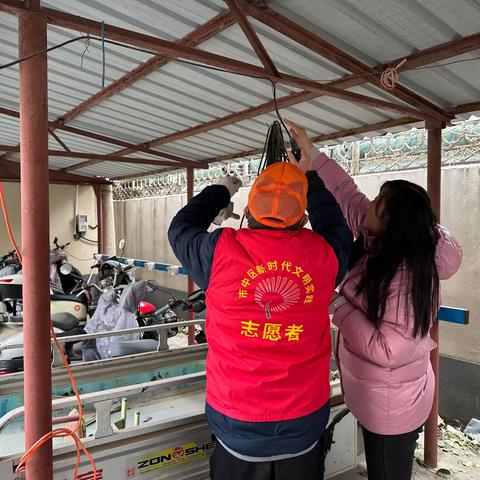 杆石桥：七一小区社区推进创城工作