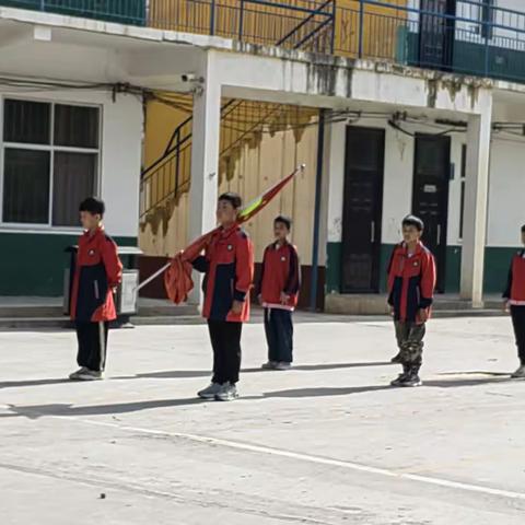 德育|记董村镇李河口小学升旗仪式