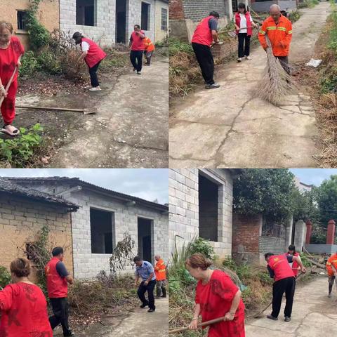 木兰乡周末村湾环境大扫除活动