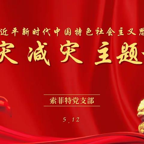 【贯彻落实习近平新时代中国特色社会主义思想主题教育】全国防灾减灾日主题培训