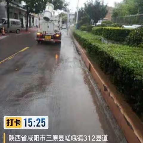 嵯峨镇开启“借雨作业”模式 助力辖区环境再提升