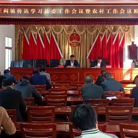 王阎镇：传达学习县委工作会议暨农村工作会议精神