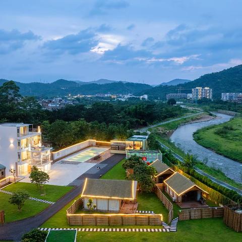 居山野 | 香溪一水庄园18房28床民宿：含10间超大空间独立庭院大帐篷·藏在山野间&溪流边的治愈系民宿