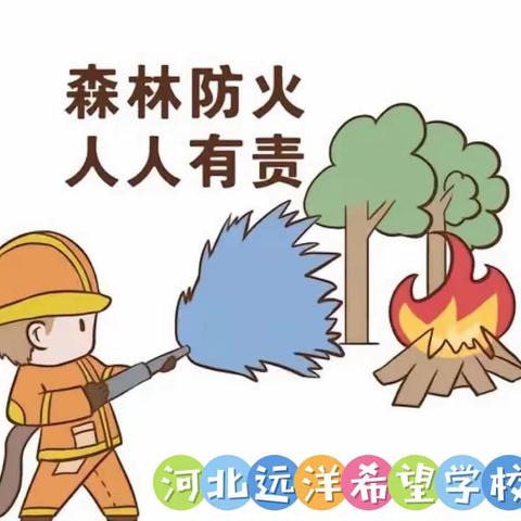 保护森林、“火”速离开———河北远洋希望学校森林防火宣传活动